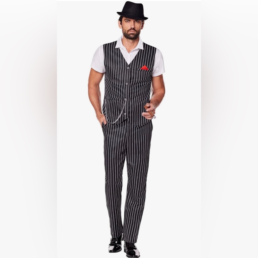 Spirit Halloween Adult Mr. Mob Classic Gangster Costume | Men's Costume Size M
